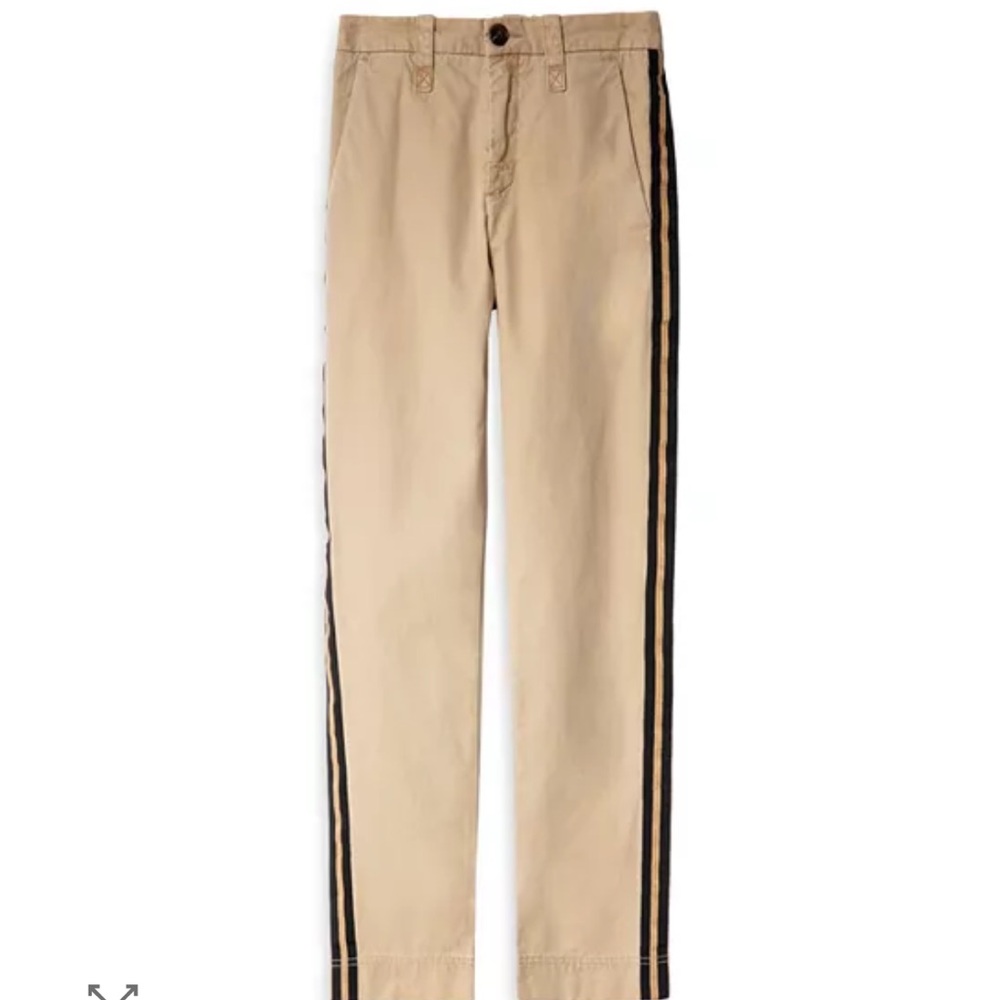Zadig & Voltaire Tan Pants with Black Stripe